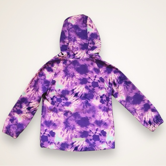 George Fleece Lined Purple Tie-Dye Print Jacket 4-5 - Picture 2 of 5